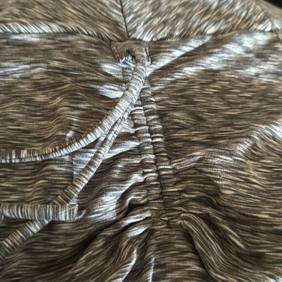 The North Face Cypress Heather gray jersey knit drawstring ruched front skirt. S - Picture 7 of 9